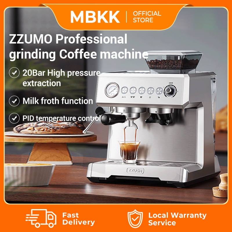 ZZUOM 20Bar Espresso Machine 52mm 2L Dual Boiler, Milk Frother, 10 ...