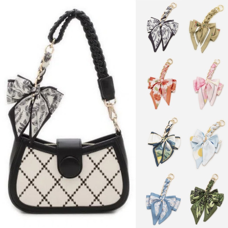 Silk Scarf Bag Extension Chain Ladies's DIY Adjustable Bow Bag Shoulder  Strap Bag Handle Hanging Short Accessories