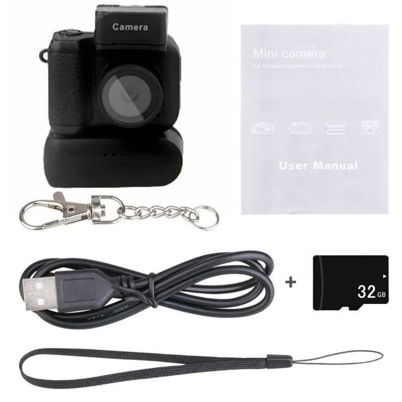 Y4000 HD1080P Mini Digital Camera Portable Pocket Cam with Flash