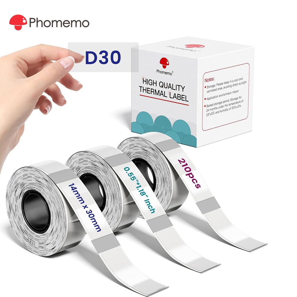 Phomemo 14x30mm Transparent Color Label Label Sticker For D30/Q30/Q31 ...
