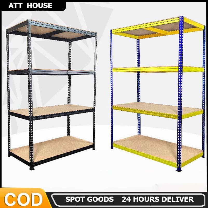 3/4/5 Tier Boltless Rack Store Storage Rack Rak Besi Adjustable ...