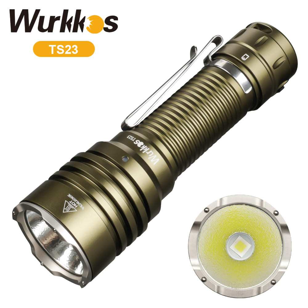 Wurkkos TS23 5000Lm XHP70.3 HI 6000-6500K 21700 battery electric tail ...