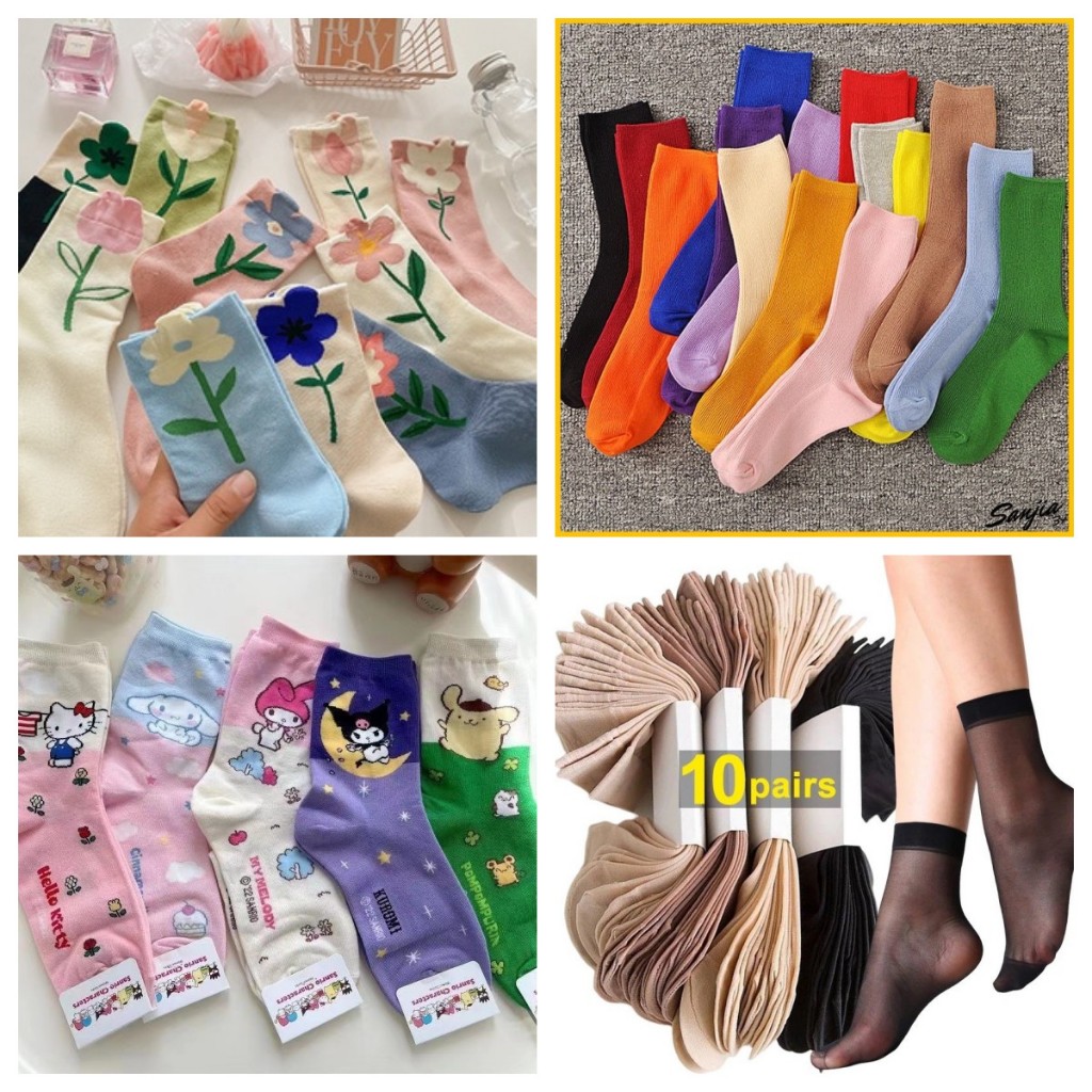 thumbnail image 2 of 10-Pack Women's Sheer Ankle Socks – Silky, Anti-Slip Cotton Sole, Low Cut Tights/Hosiery 2 of 4