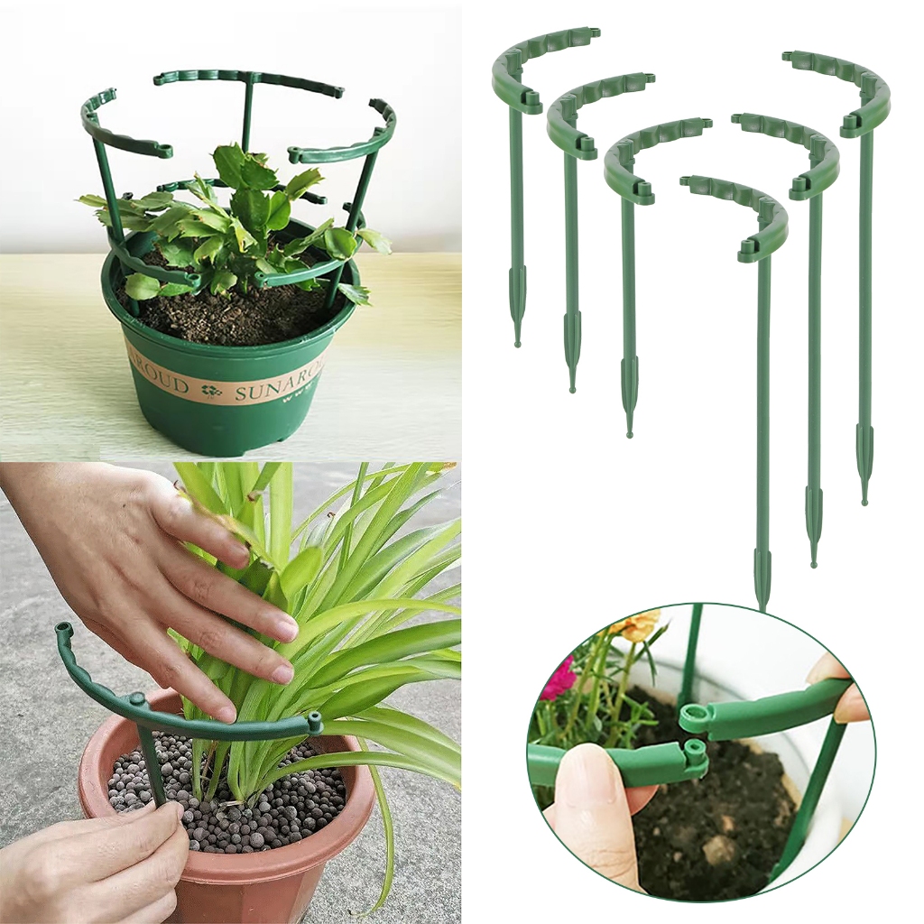 Plant Support Rack U-shaped Flower Pot Bracket Plastic Indoor Flower ...