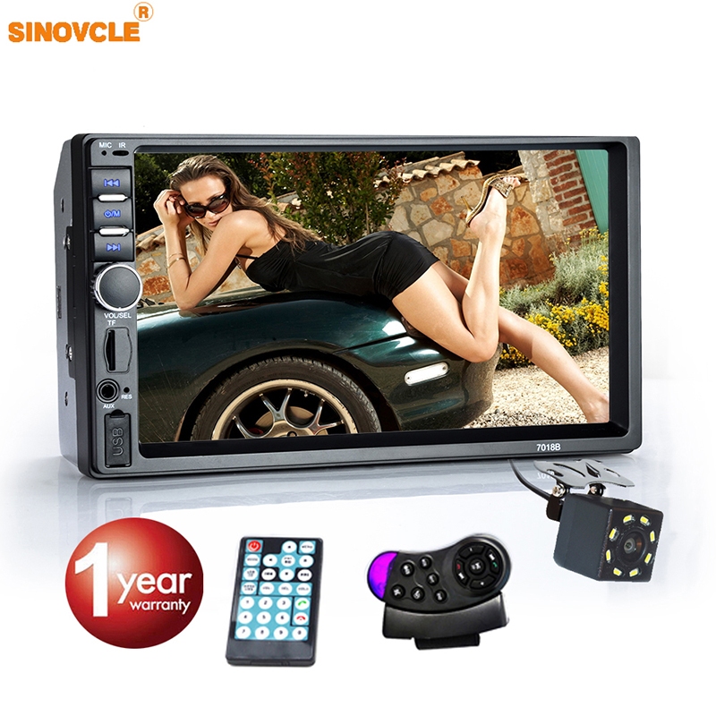Car Radio Stereo MP5 Player 7 Inch Touch Screen Bluetooth 12V 2 Din ...