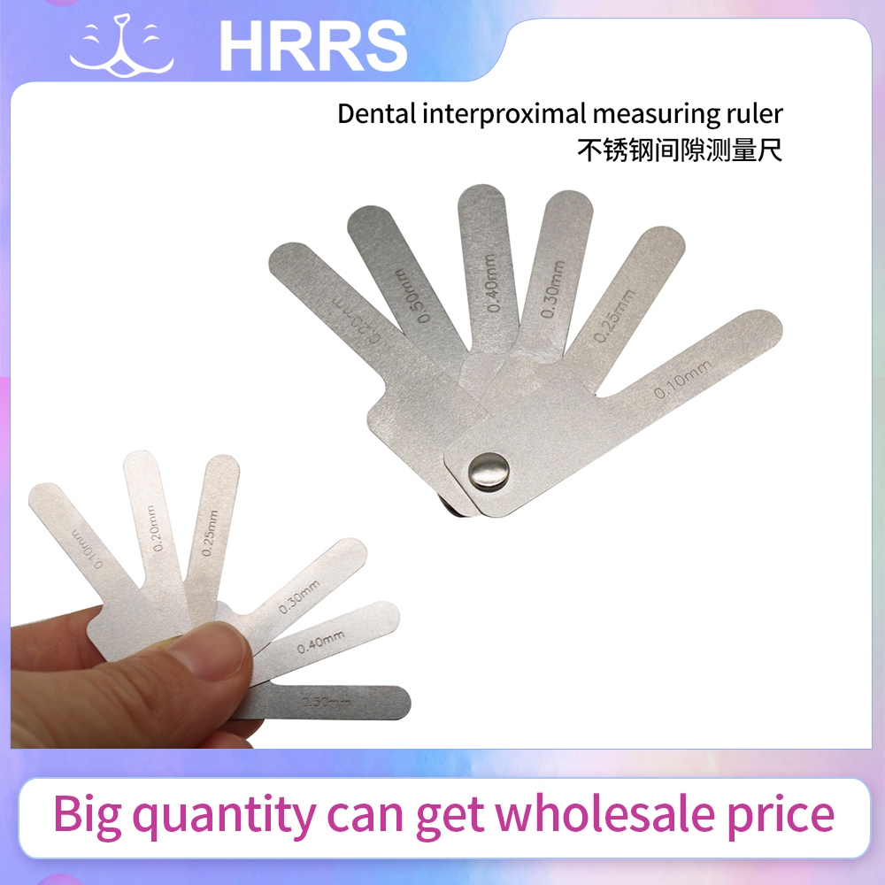 Dental Interproximal Measuring Ruler Measure Tooth Gap Stainless Steel ...