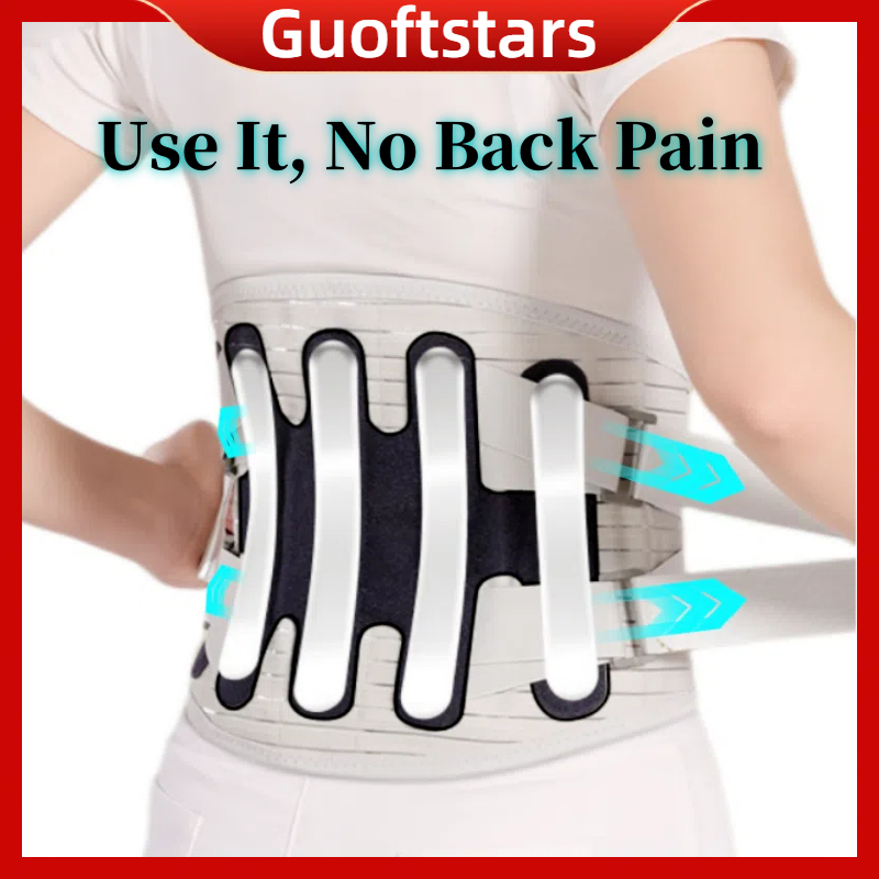 Guoftstars Professional Medical Lumbar Support Belt,Back Support Belt For  Pain Relief Of Back/Waist,Herniated Disc,Scoliosis,Back Spine
