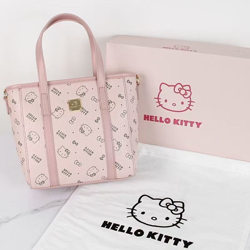 HelloKitty Cute Heart Handheld Vegetable Basket Bag Y2k Commuter
