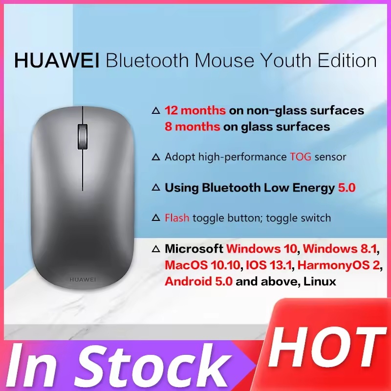 Original HUAWEI Bluetooth Mouse Youth Edition CD23 SE Portable Wireless ...