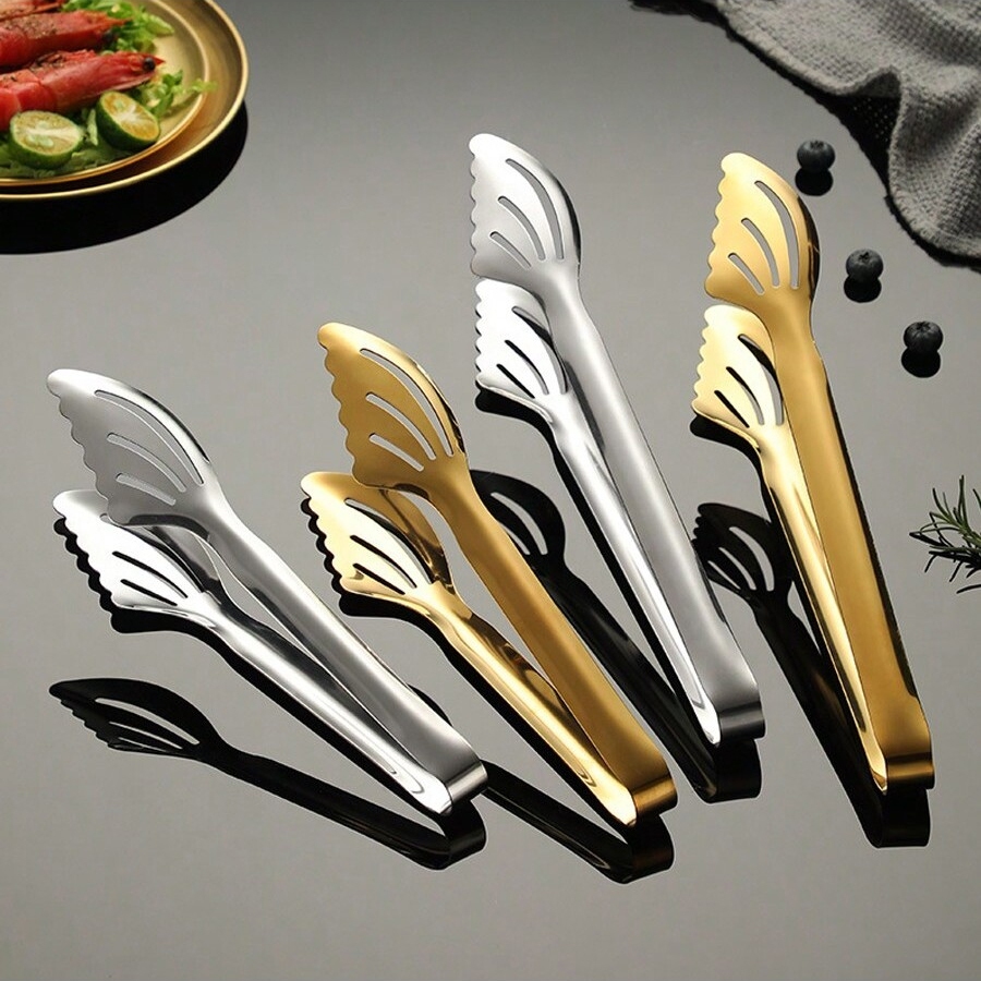 Oukeai Stainless Steel Food Clip Anti-Scalding Household Bread Barbecue ...