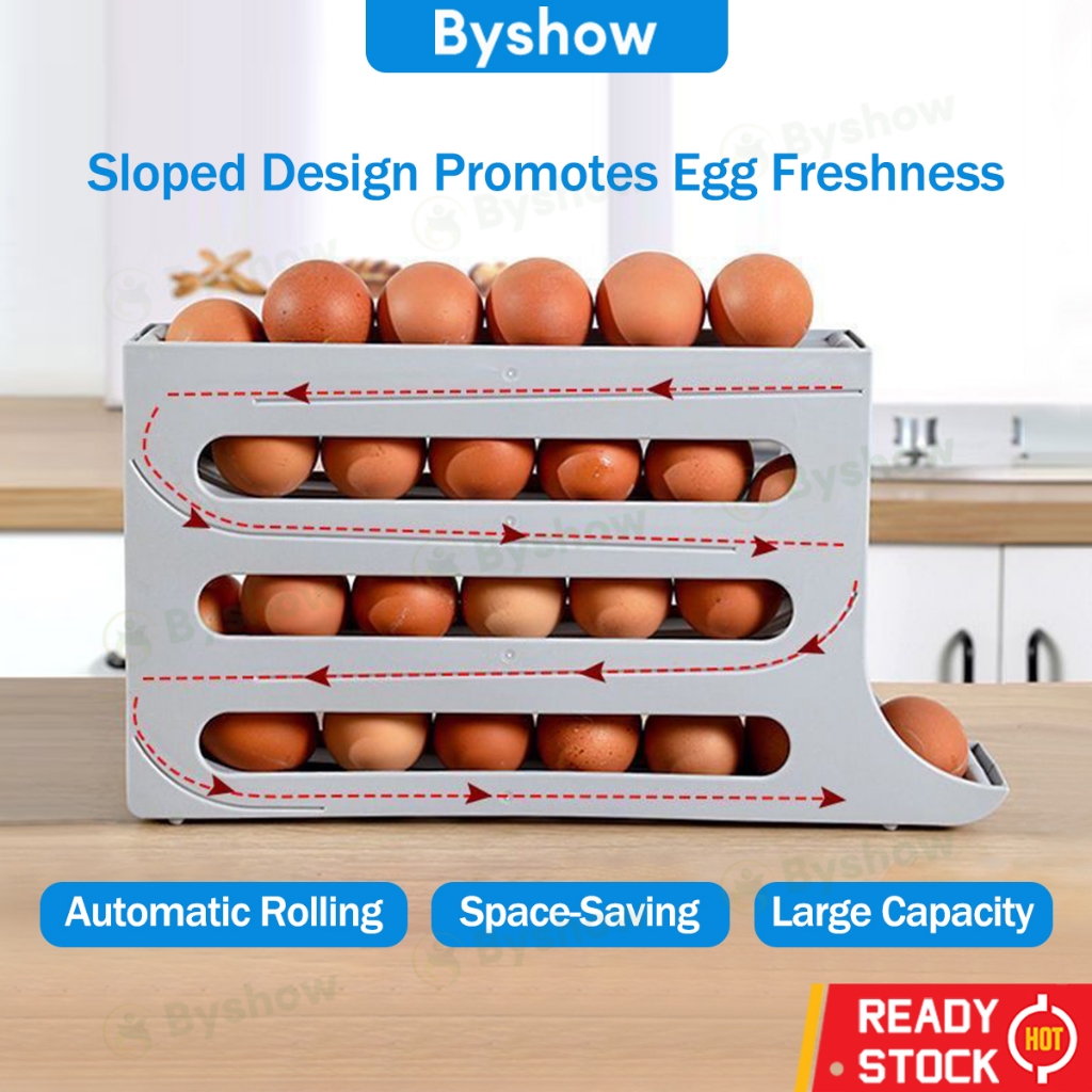 Automatic Rolling Egg Dispenser For Refrigerator
