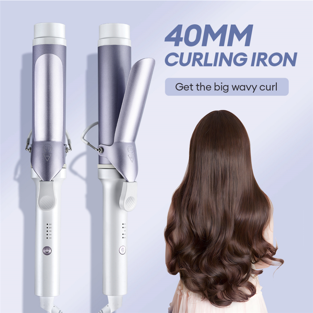 Ckeyin Professional 40mm Curling Rod Negative Ion Lazy Large Curl ...