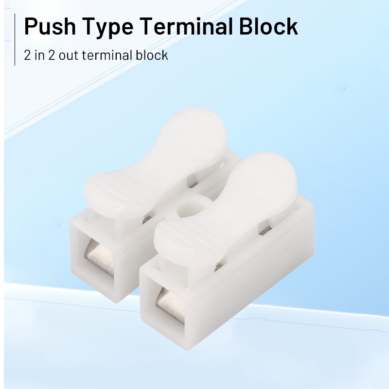 Push type terminal block CH-2 wire quick connector 2-position connector ...