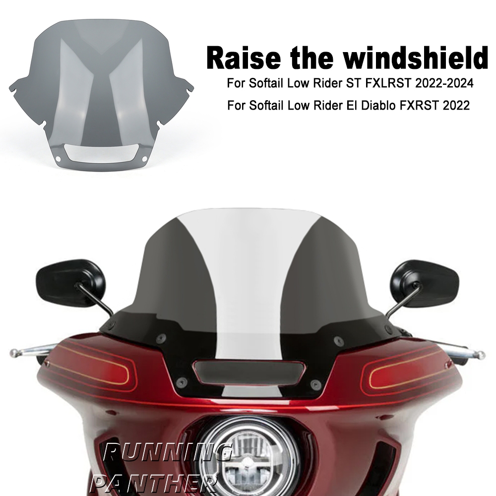 🔥in Stock 🔥motorcycle 15 Inch Front Windscreen Windshield Wind Screen 