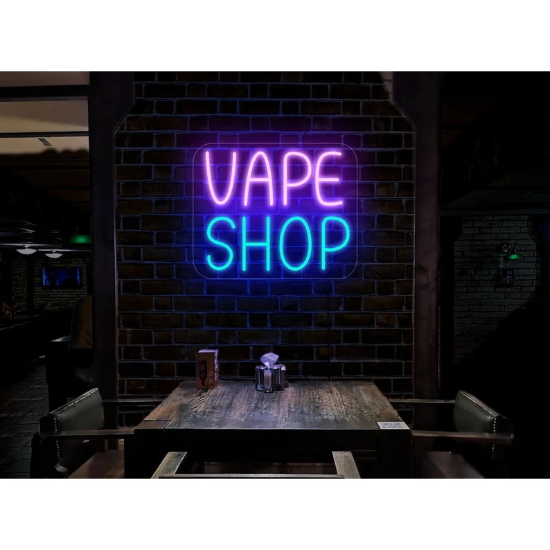 Vape Smoke Shop Neon Sign Light, Open Vape Shop Led Sign, Custom Neon Sign, Smoke  Store Light, Vape Zone Man Cave Wall Decor, Smoke Shop Decor