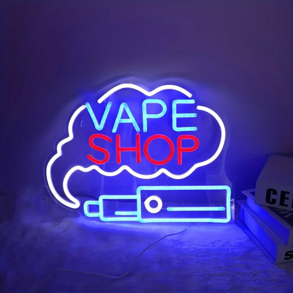 Vape Smoke Shop Neon Sign Light, Open Vape Shop Led Sign, Custom Neon Sign, Smoke  Store Light, Vape Zone Man Cave Wall Decor, Smoke Shop Decor