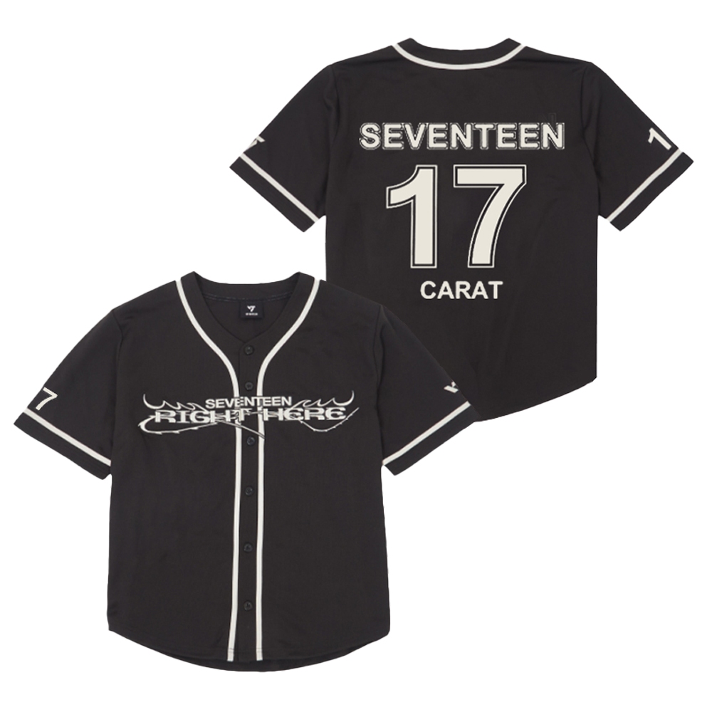 KPOP SEVENTEEN RIGHT HERE Uniform Jersey T-shirt Men's and Women's