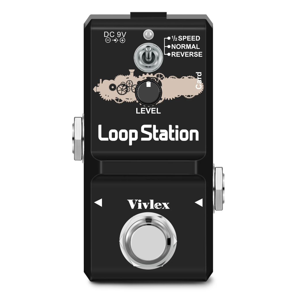 Electric Guitar Pedal Loop Station Mini Bass Looper Upgrade REVERSE ...
