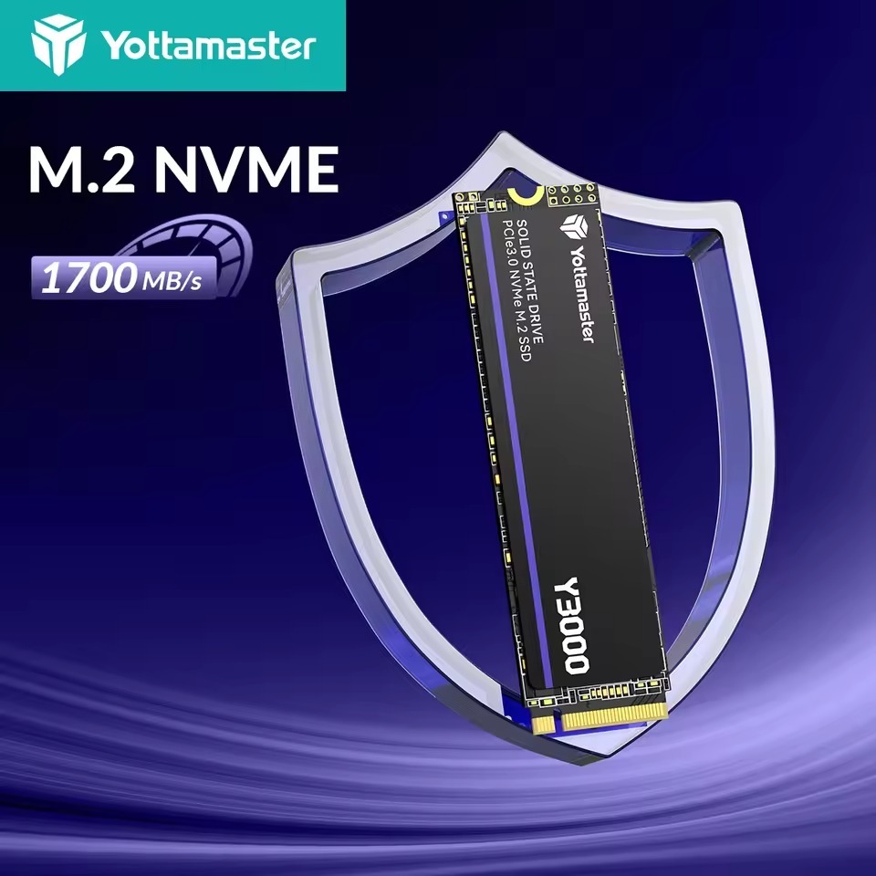 M.2 Ssd Yottamaster Y3000 512GB NVMe SSD - PCIe 3.0 M.2 Internal