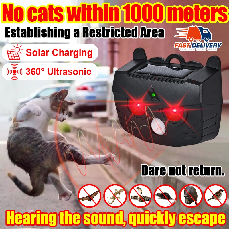 【2025 Upgrade smart AI chip】Ultrasonic Cat Repellent Device Drive away ...