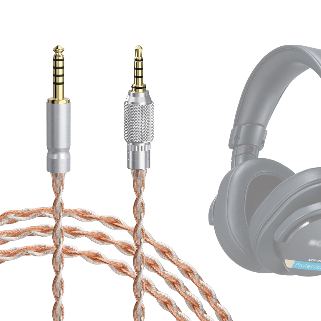 Geekria Silver-Plated Upgrade 4.4mm to 3.5mm Audio Cable Compatible ...