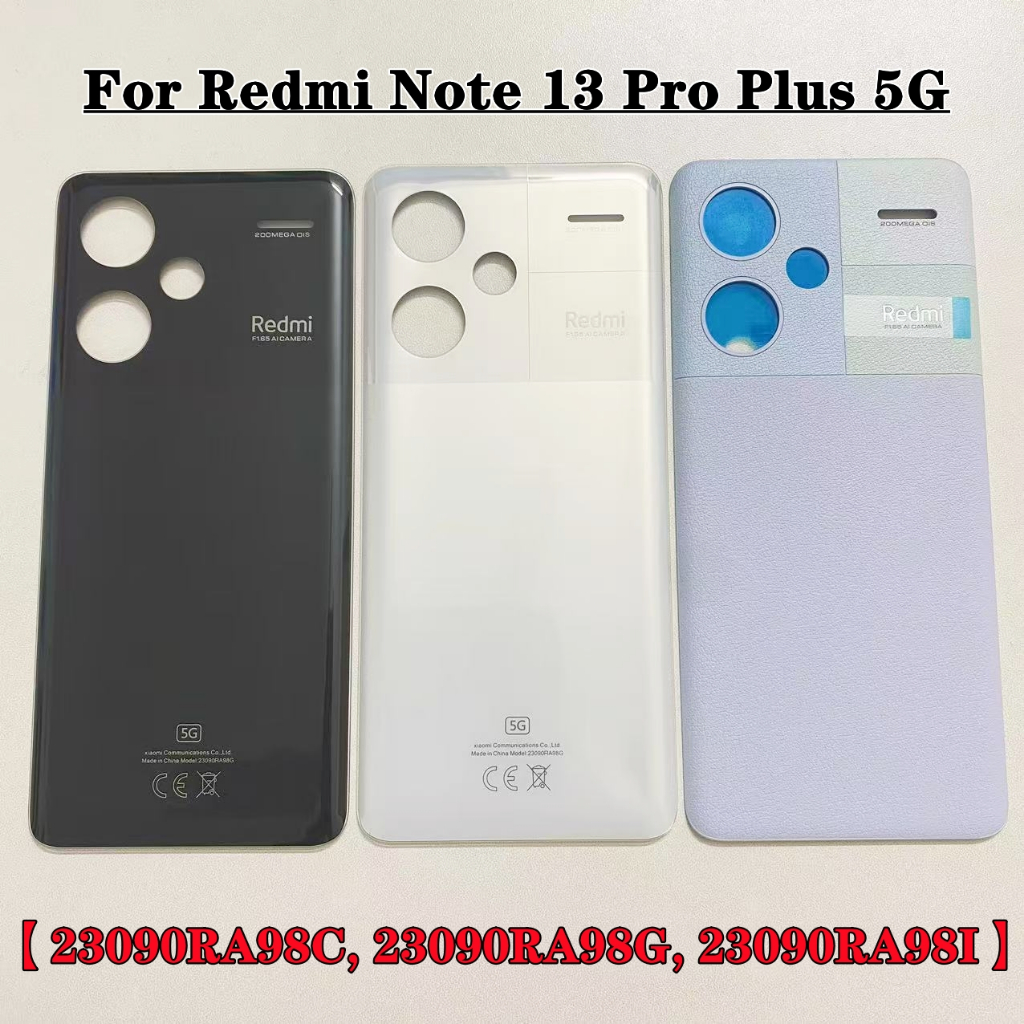 AAA For Xiaomi Redmi Note 13 Pro Plus 5G Battery Cover Back Glass Panel ...