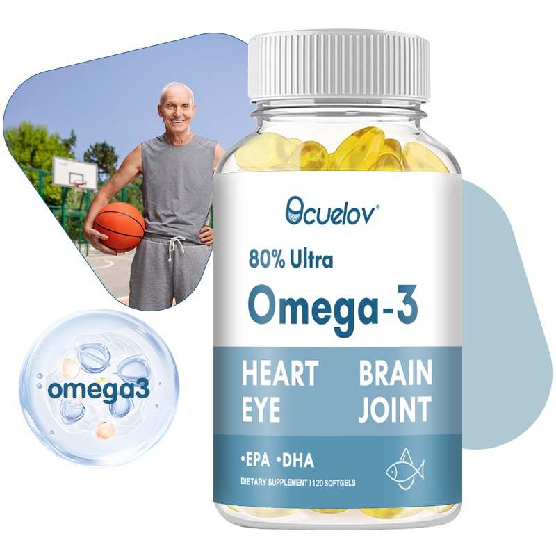Bcuelov Omega-3 DHA + EPA Supplement - Supports Heart, Brain, Eyes and ...
