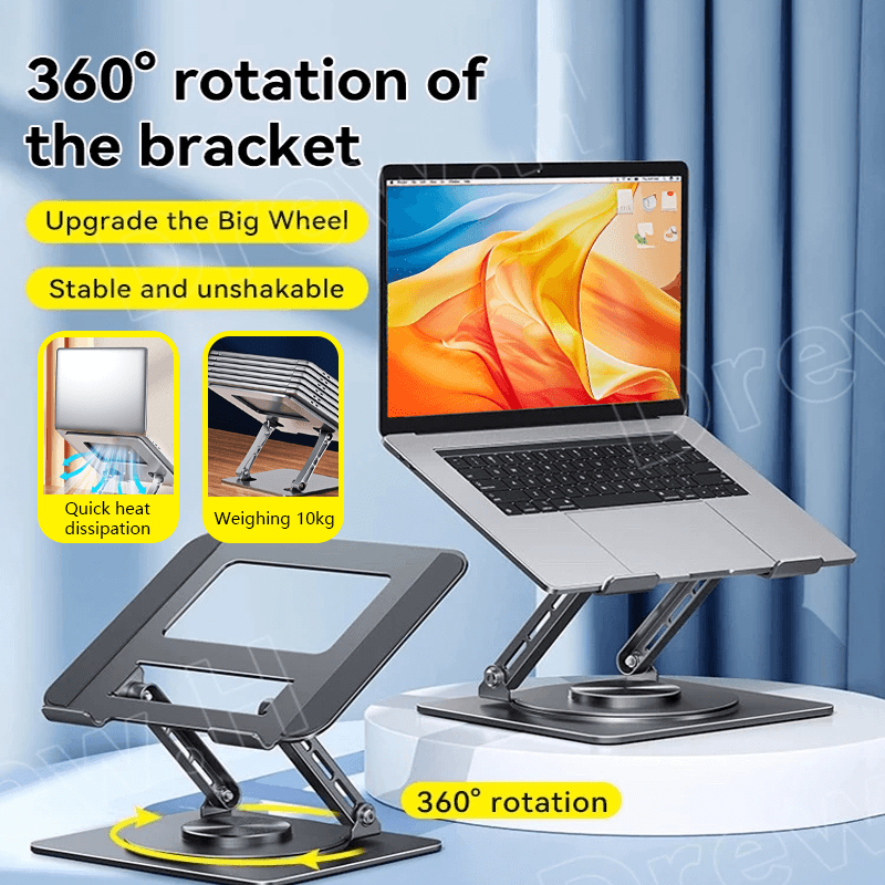 360°Rotating Laptop Stand Foldable Laptop Stand Height Adjustable ...