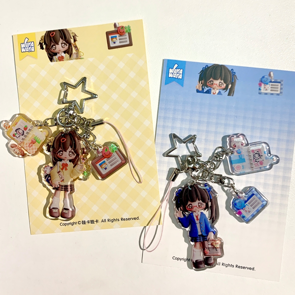 Wakawaka Acrylic Epoxy Pendant Accessories Handbook Keychain Bag ...