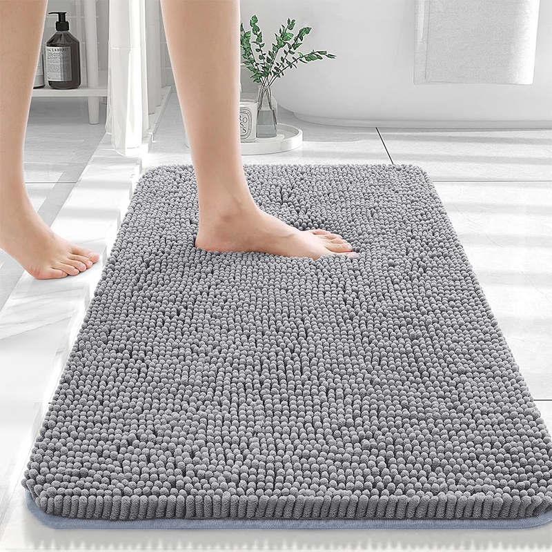 Super Absorbent Bathroom Mat, Non-Slip Bath Mat 50*80cm Soft Floor Mat ...
