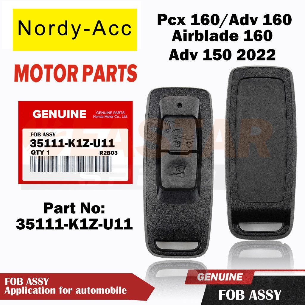 Remote KEY for Pcx 160(2021-2024)/ Adv 150 2022/ Adv 160/ Airblade 160 ...