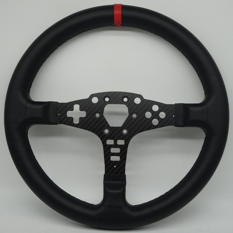thumbnail image 2 of SIMPUSH Carbon Fiber Paddle Shifters For MOZA R5 / R3 / ES / ESX – Racing Wheel Mod 2 of 5
