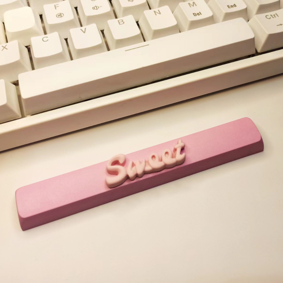 118MM Space Keycap Cute Pink Mechanical Keyboard Keycaps | Shopee Malaysia