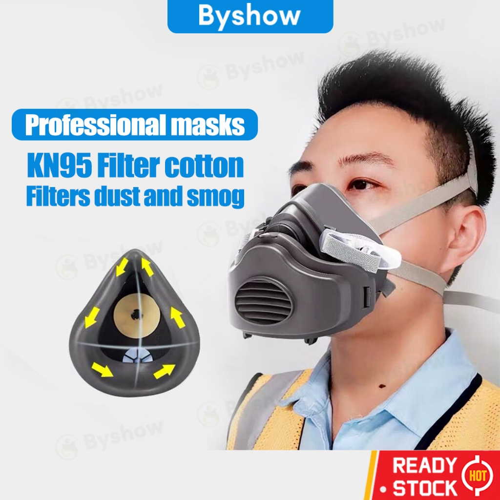 【Byshow】Malaysia In Stock KN95 Filter cotton Dust Mask High-Efficiency ...