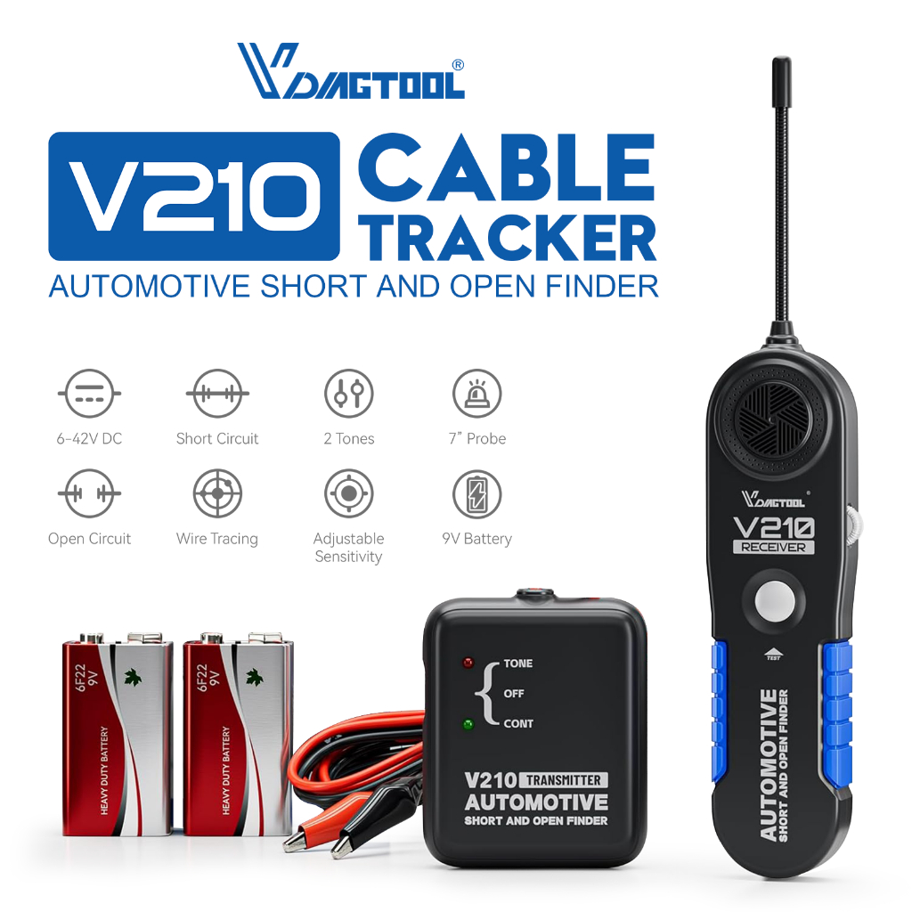 Détecteur De Fils Auto Numérique 6-42V - Neuf Avec étui Et Guide