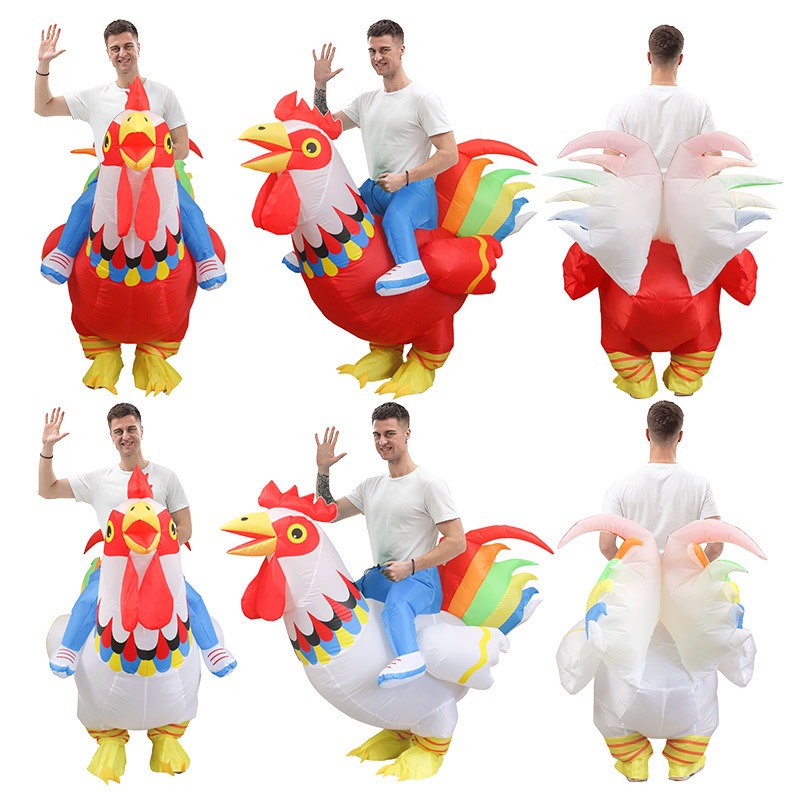 Adult Man or Women Popular Anime Dinosaur Rooster Inflatable Costume ...