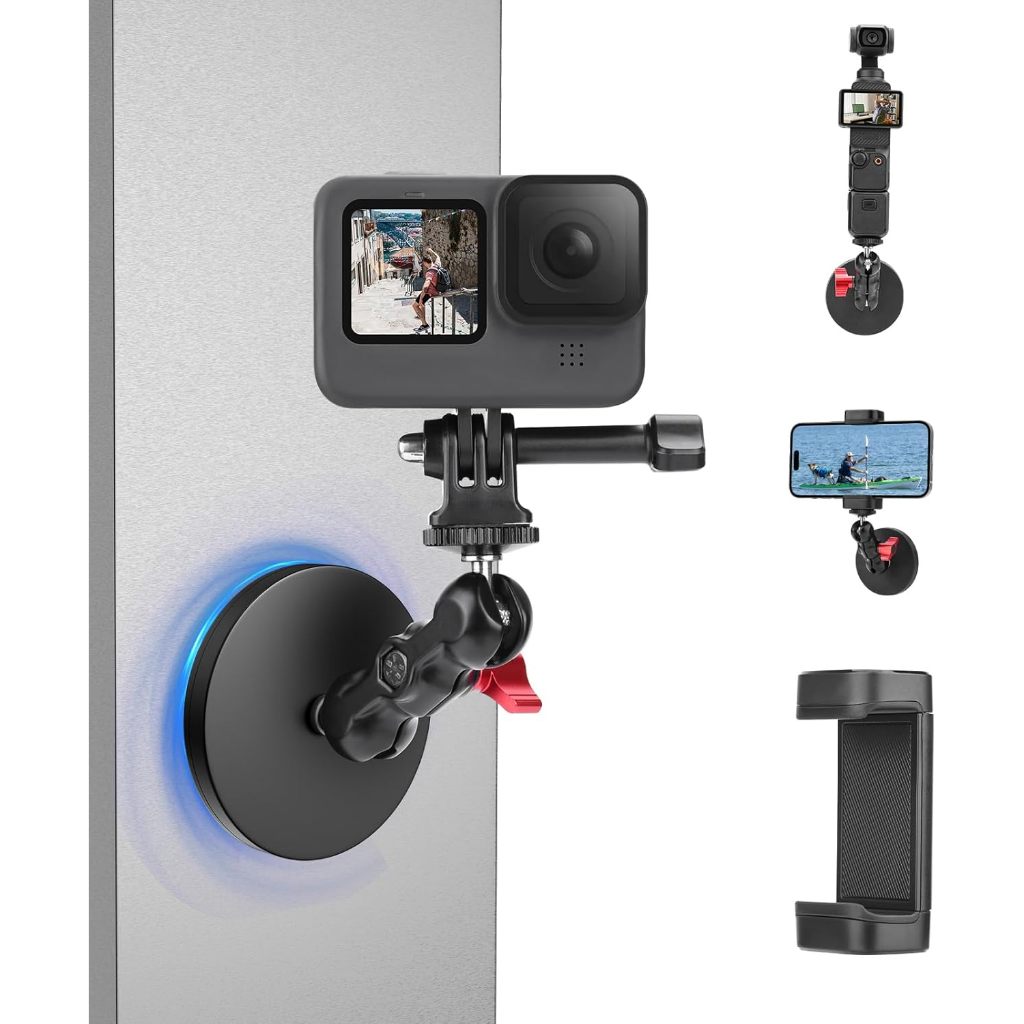 Magnetic Camera Mount Base for DJI Osmo Action 5 Pro 4 3/Pocket 3/Gopro ...