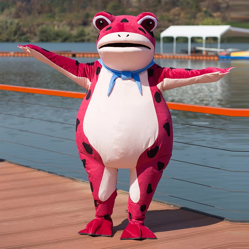New Mascot Frog Cartoon Doll Costume Inflatable Adult Walking ...