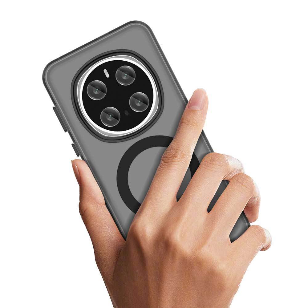 Coque Pour Honor Magic 7 Pro 5G - Housse Etui Silicone Gel Carbone Verre Trempe Bleu Fonce Htdmobiles