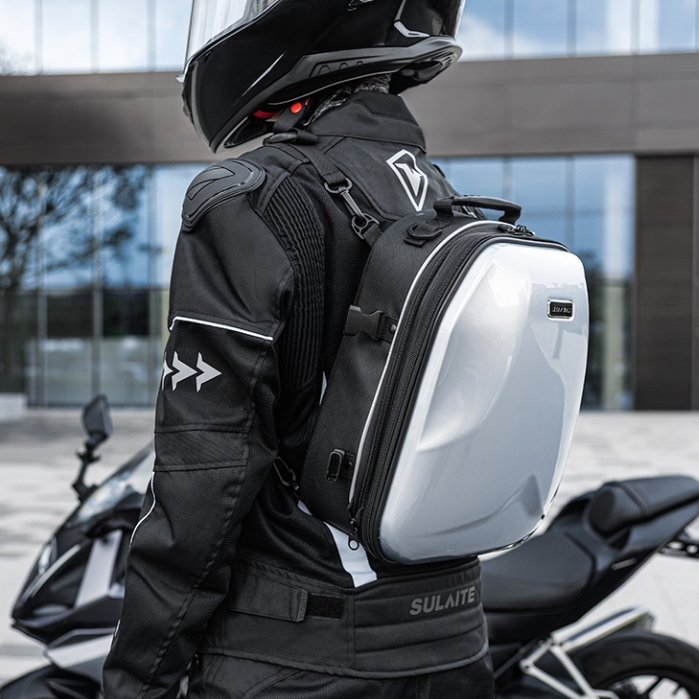 SULAITE -Rigid Motorcycle Riding Backpack Waterproof Reflective Safety ...