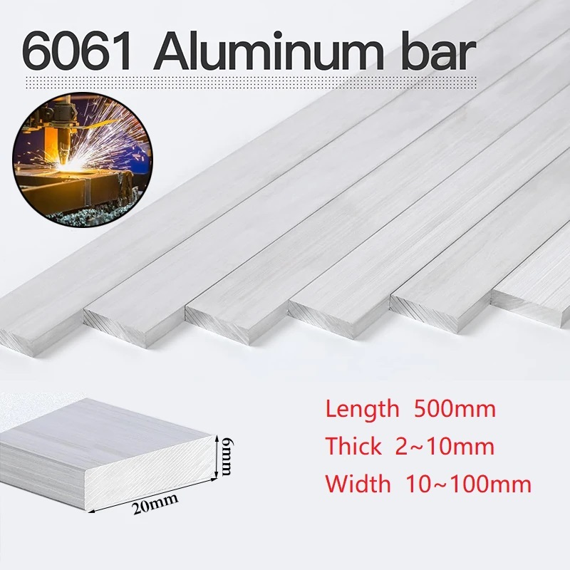 Barre Plate En Aluminium 6061 – 10x35x203 Mm – Neuf, Stock D’usine
