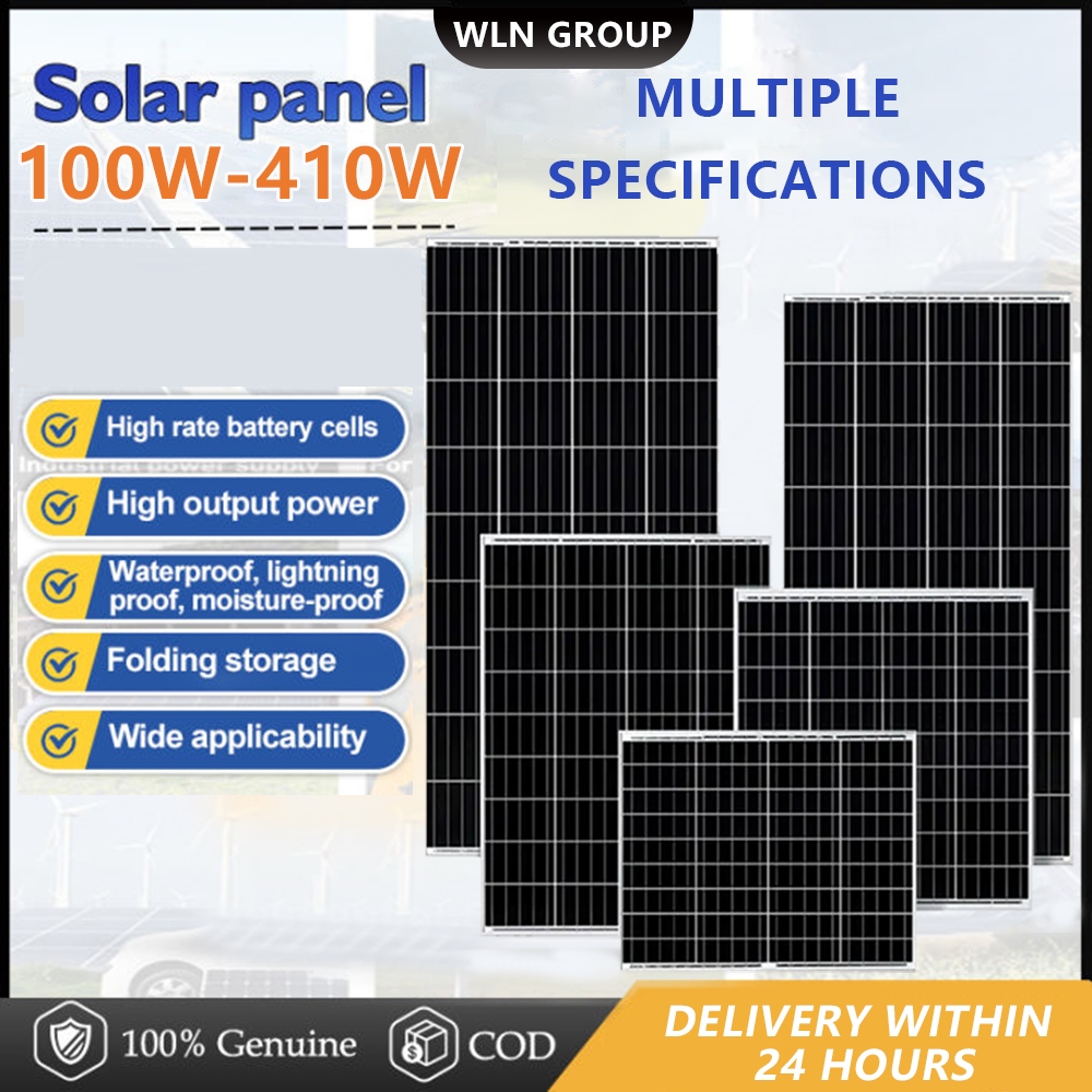 100/185/300/410W Solar Panel Grade A Monocrystalline Silicon Solar ...