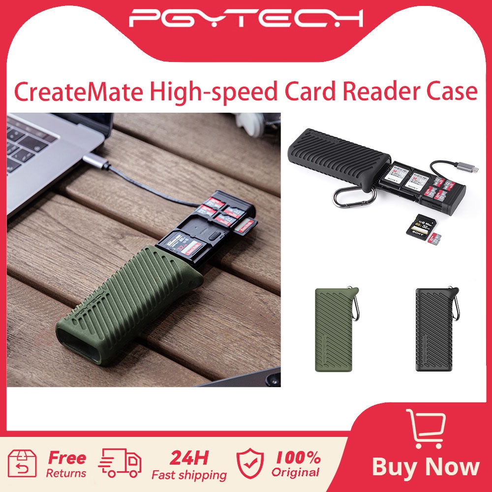 PGYTECH Multifunctional Type-C Card Reader Holder Storage Box USB3.1 ...