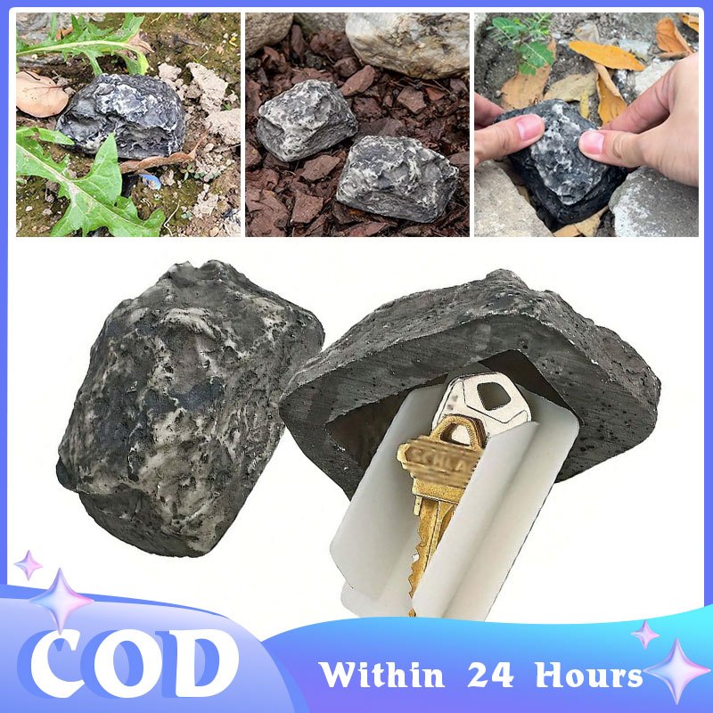 Fake Stone Storage Box Key Fake Rock Key Storage Box Rock Key Lock Case ...