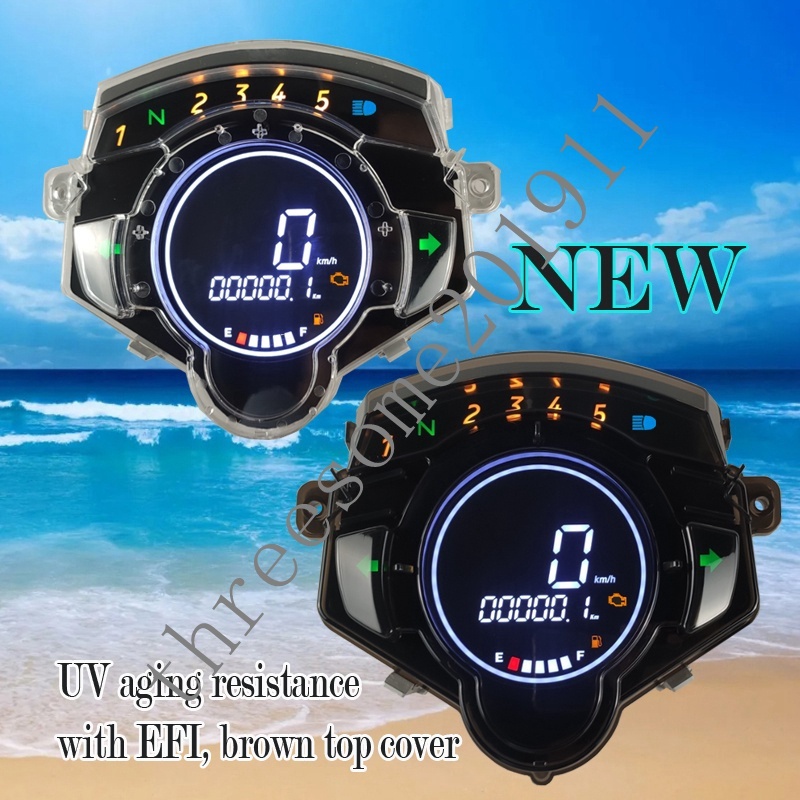 100% plug and play For Yamaha LC135 V2 V3 V4 V5 V6 Digital Meter Full ...