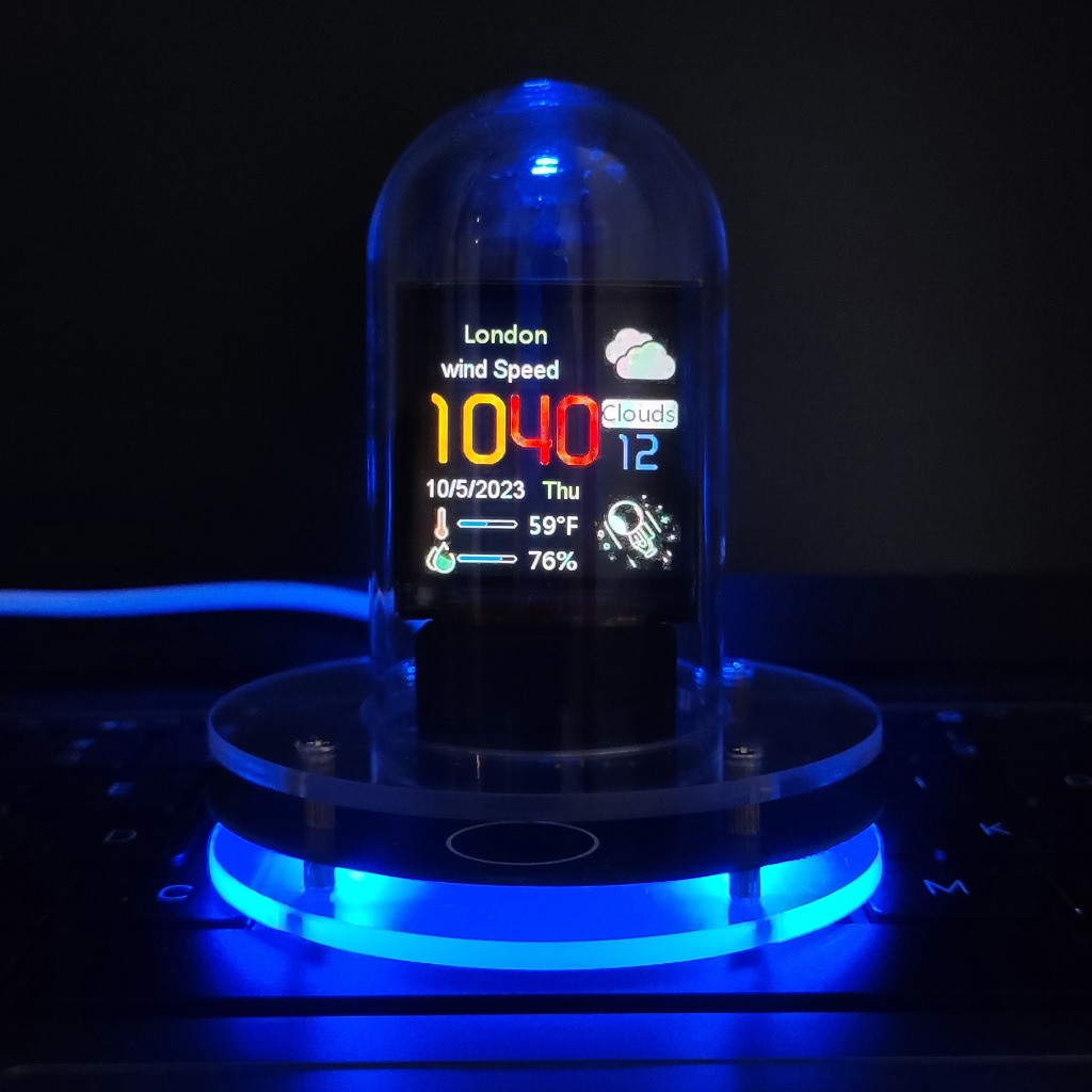 2024 Bitcoin Price Tracker. Nixie Tube Alarm Clock with Colorful RGB ...
