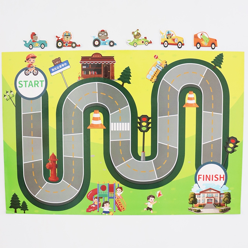 Racing Magnetic Sticker Classroom Group PK Competition Magnetic ...