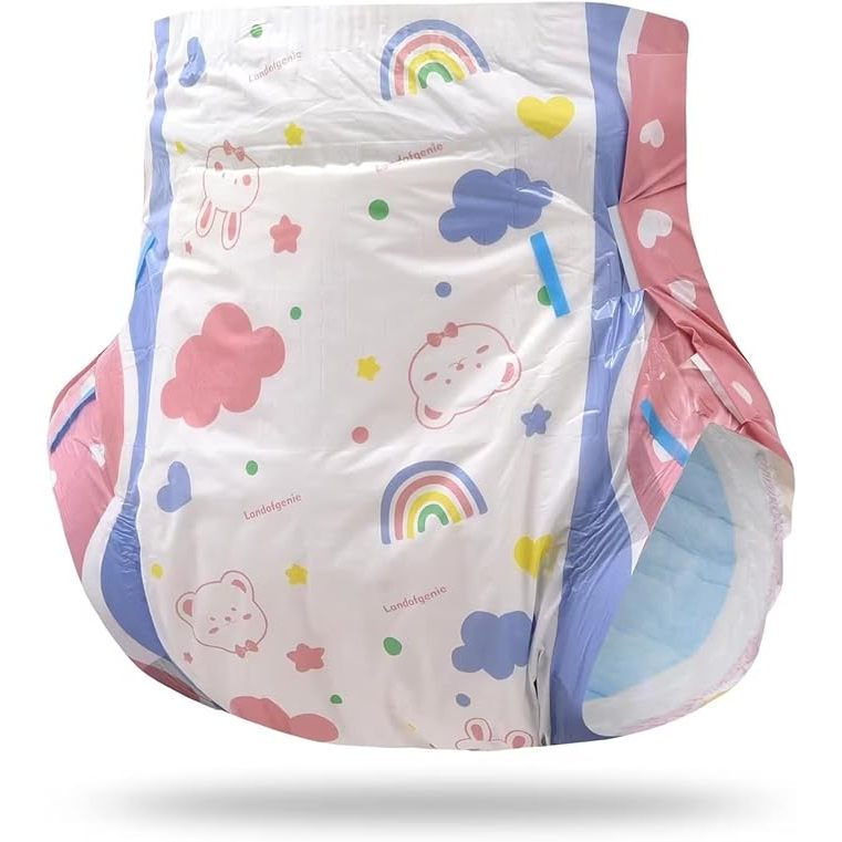 Abdl Diapers Adult Diapers Printed Rainbow Rabbit | Shopee Malaysia
