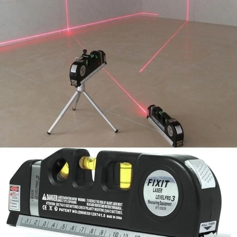 4 in 1 Infrared Laser Level With Tripod Horizontal Vertical Cross Line ...