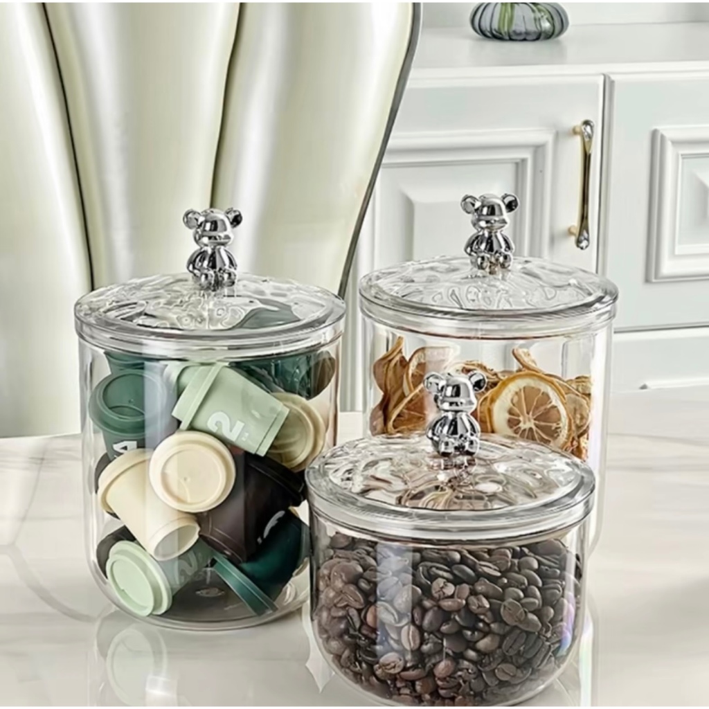 【Year-end special】Creative Airtight storage jar Plastic Storage Jars ...